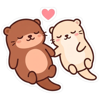 floating holding hands